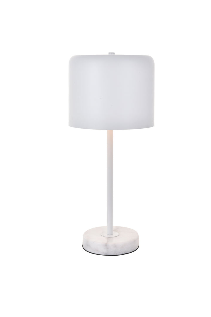 Elegant Lighting LD4075T10WH  Exemplar Lamp White