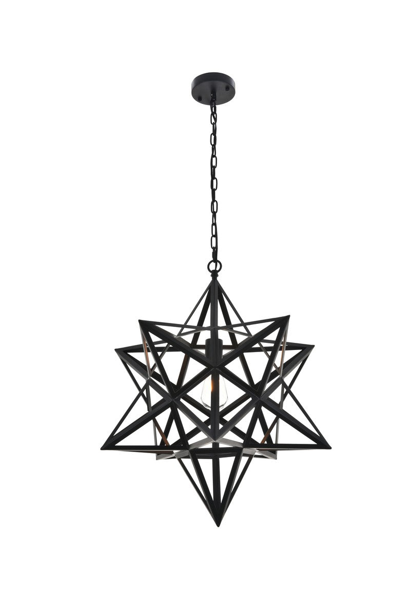 Elegant Nocturne LD4076D24BK Pendant Light - Black