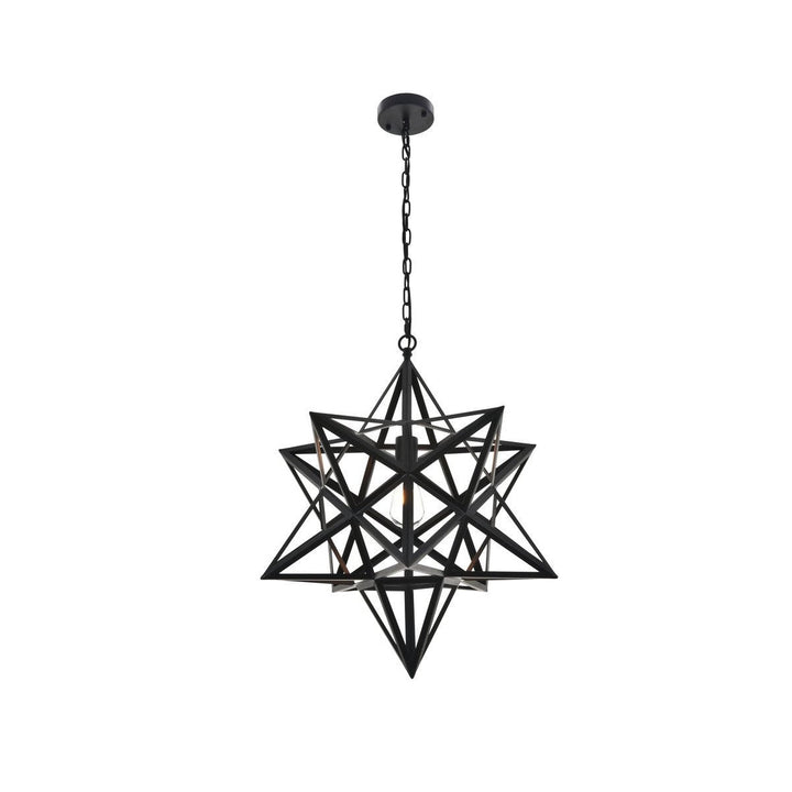 Elegant Nocturne LD4076D24BK Pendant Light - Black