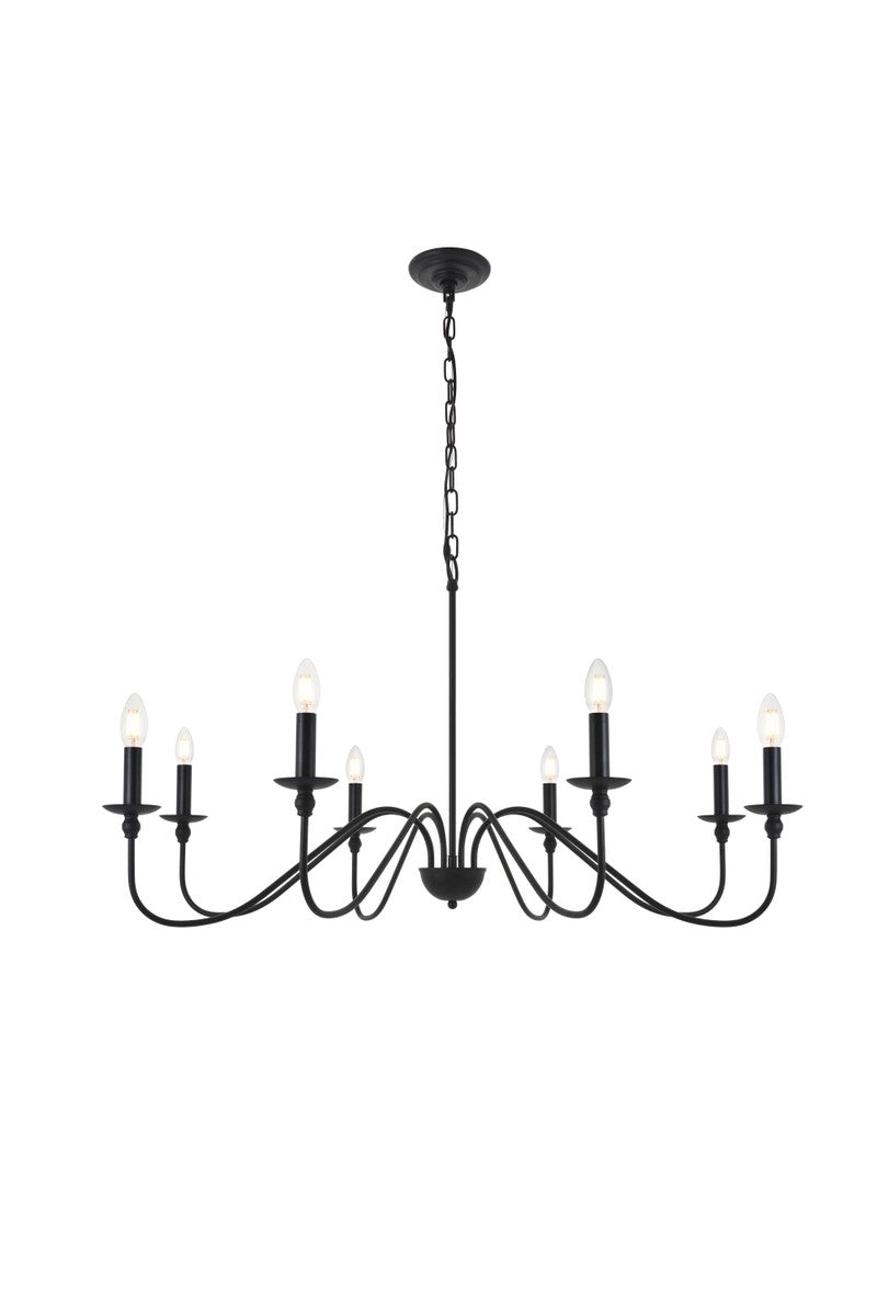 Elegant Rohan LD5006D42MB Chandelier Light - Matte Black