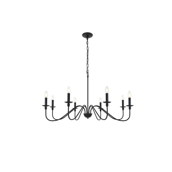 Elegant Rohan LD5006D42MB Chandelier Light - Matte Black