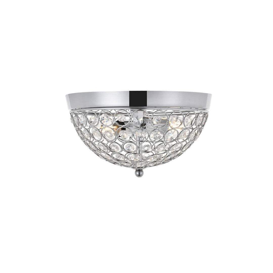 Elegant Taye LD5012F10C Ceiling Light - Chrome And Clear