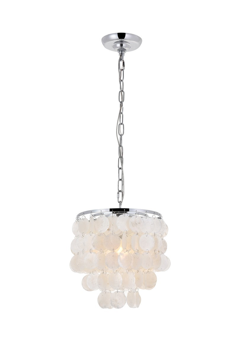 Elegant Selene LD5050D10C Pendant Light - Chrome And White