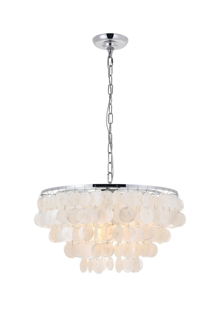 Elegant Selene LD5050D20C Pendant Light - Chrome And White