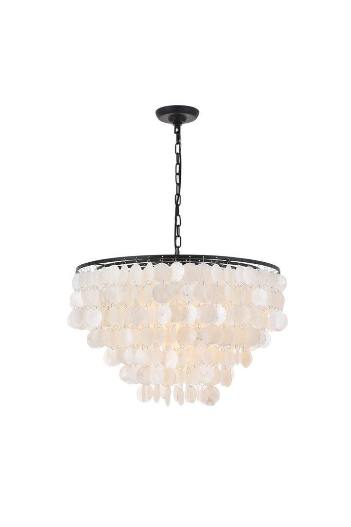 Elegant Selene LD5050D24BK Pendant Light - Black And White