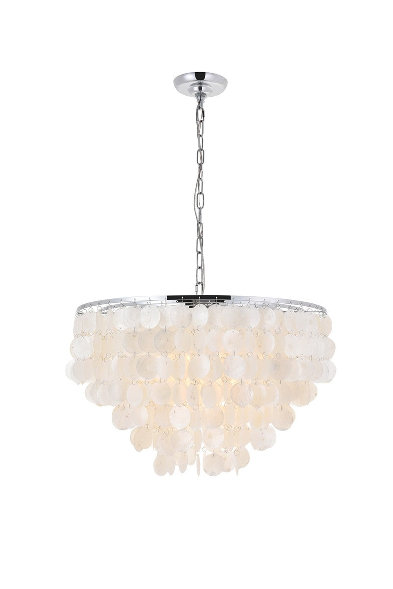 Elegant Selene LD5050D24C Pendant Light - Chrome And White