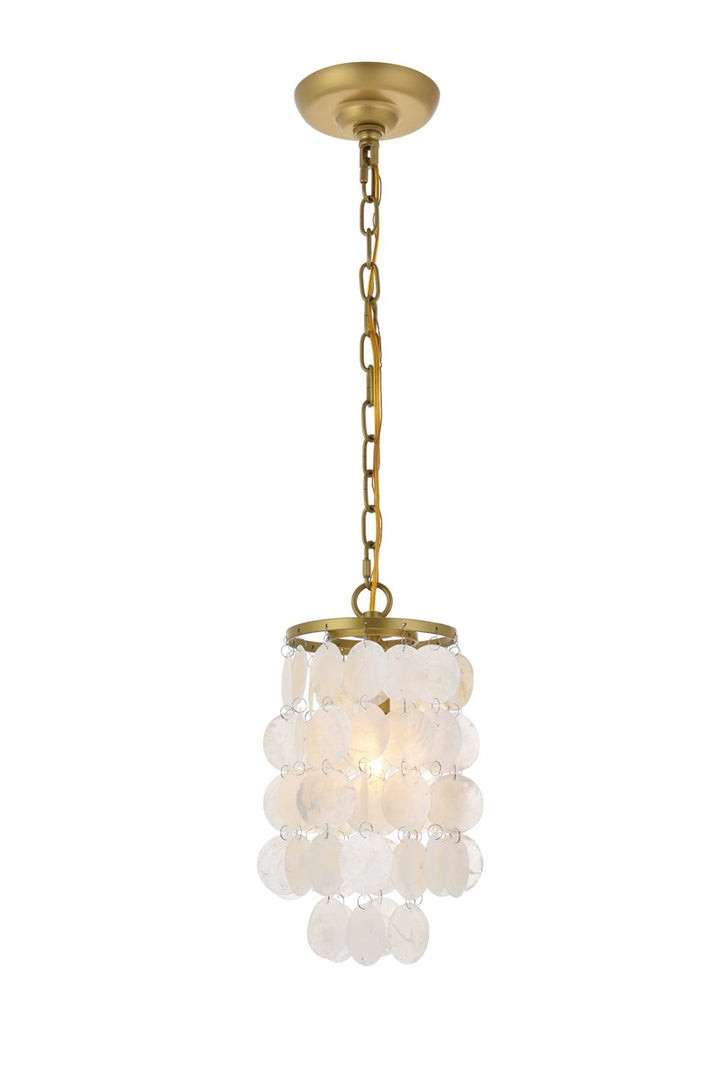 Elegant Selene LD5050D6BR Pendant Light - Brass And White