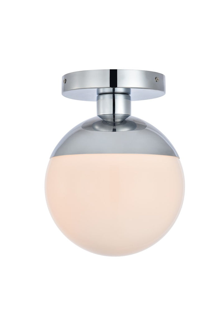 Elegant Eclipse LD6052C Ceiling Light - Chrome And Frosted White