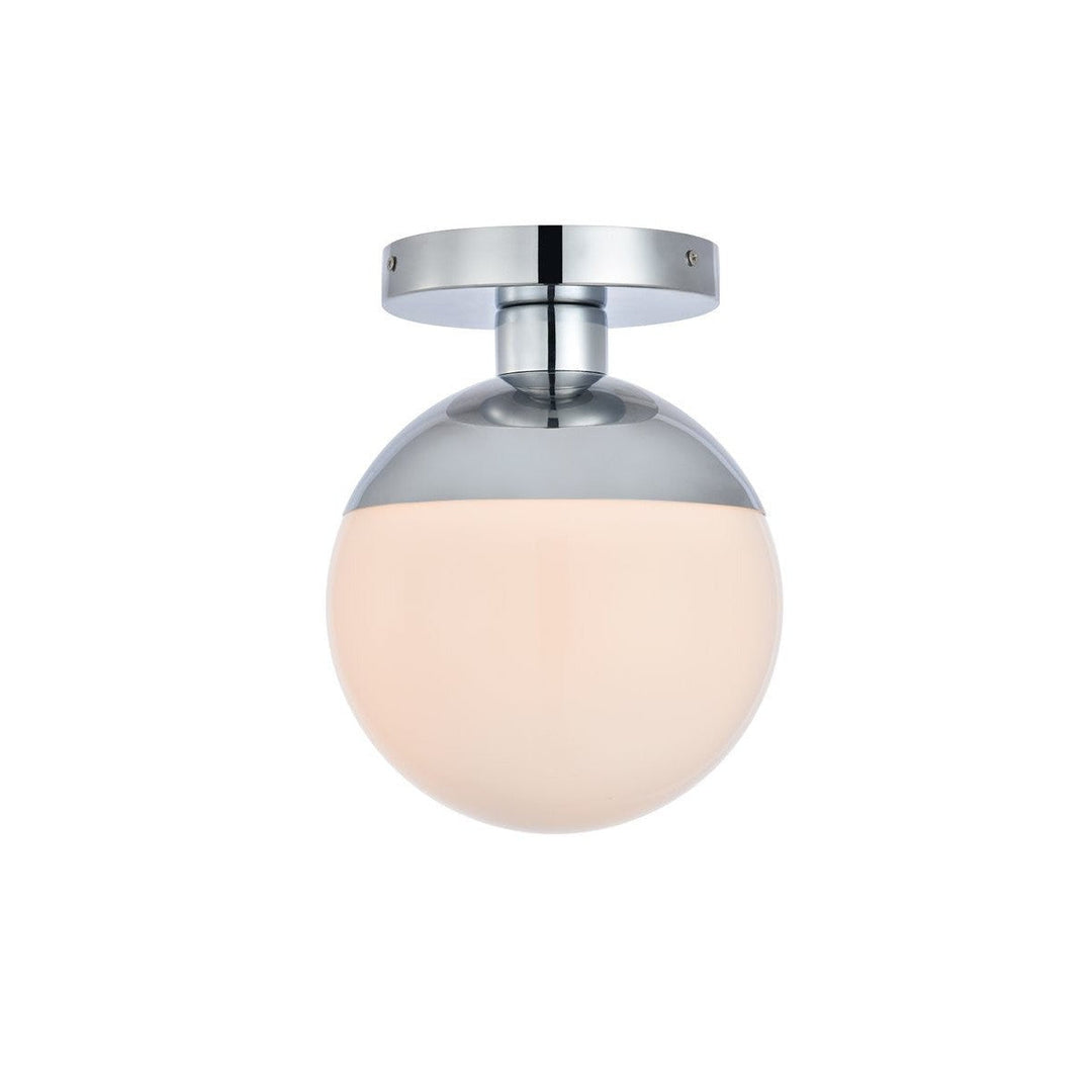 Elegant Eclipse LD6052C Ceiling Light - Chrome And Frosted White