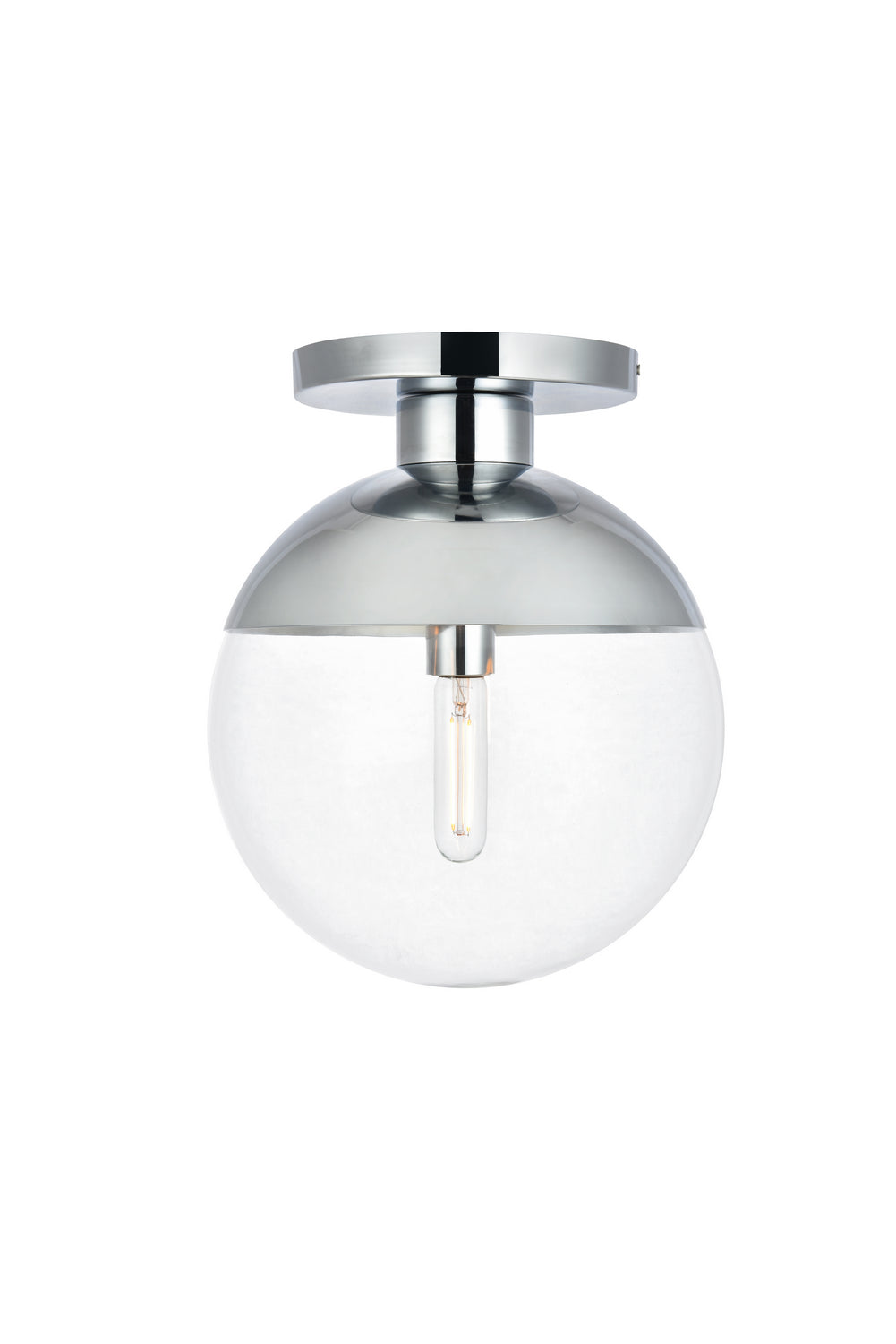 Elegant Eclipse LD6059C Ceiling Light - Chrome And Clear