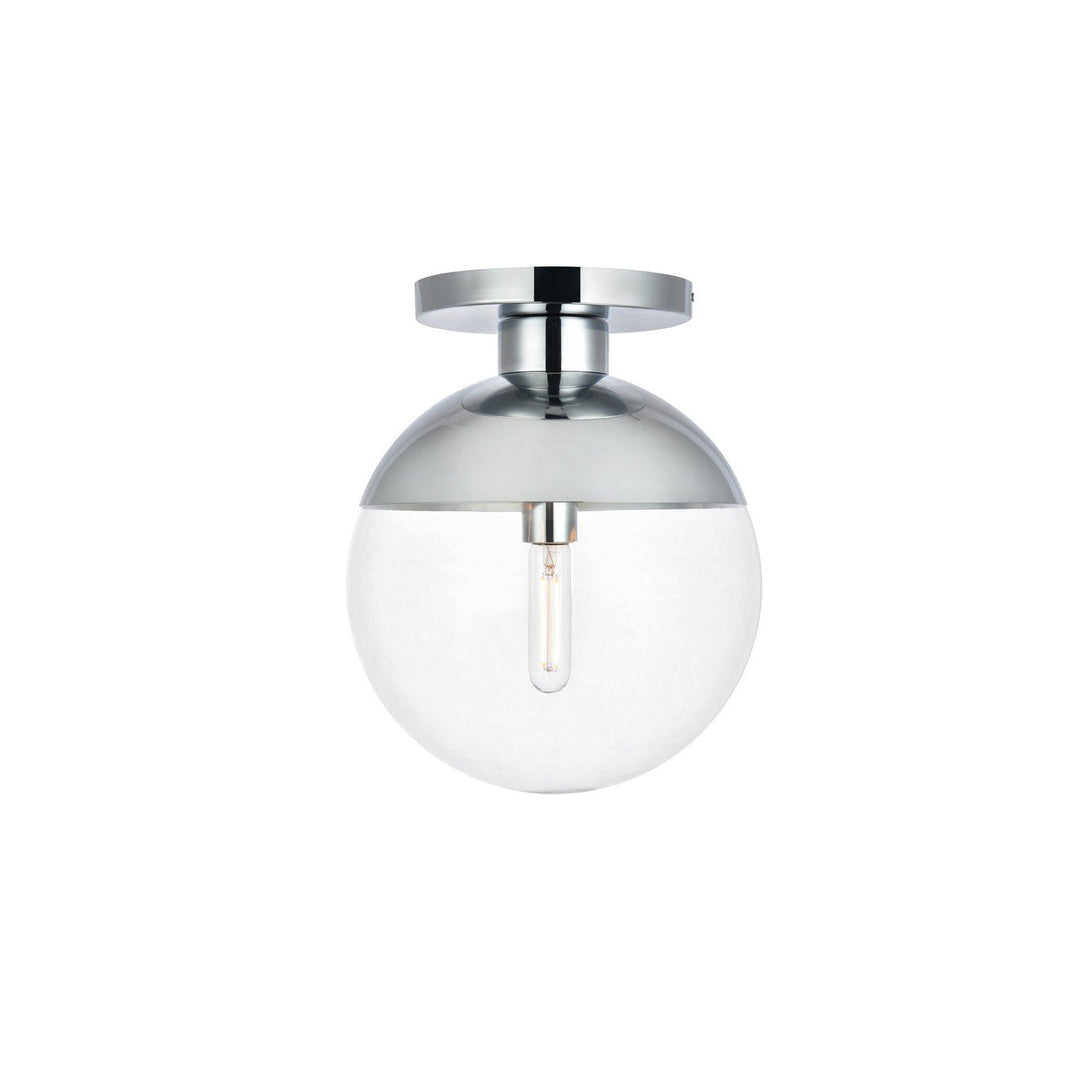 Elegant Eclipse LD6059C Ceiling Light - Chrome And Clear