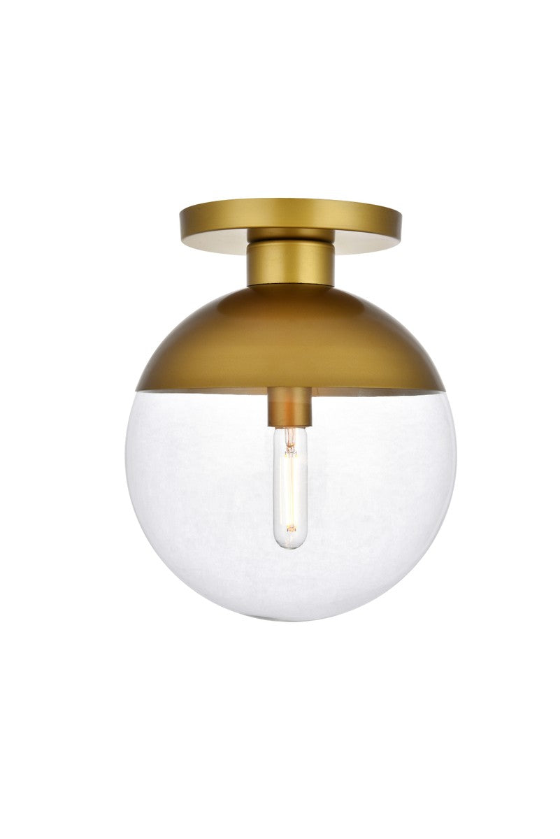 Elegant Eclipse LD6061BR Ceiling Light - Brass And Clear