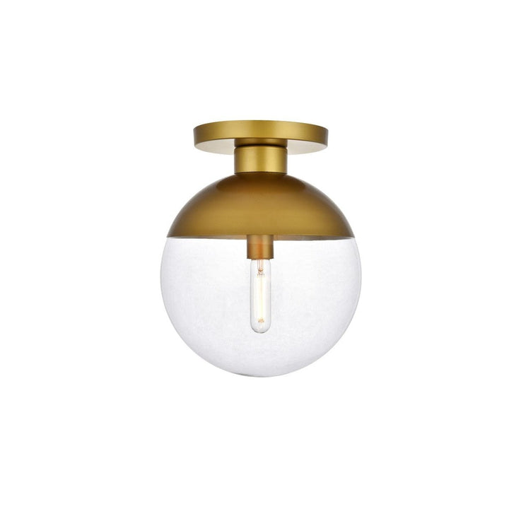 Elegant Eclipse LD6061BR Ceiling Light - Brass And Clear