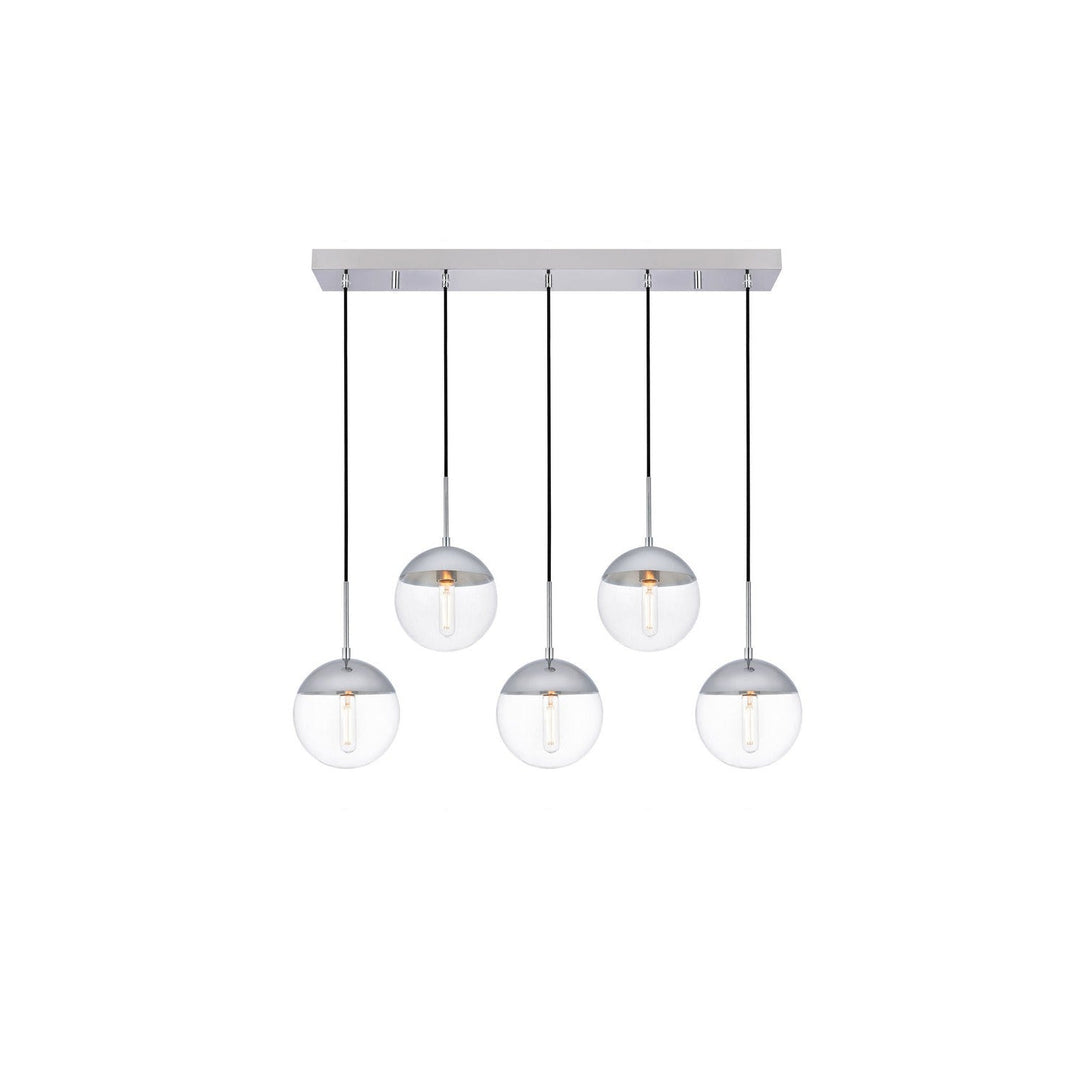 Elegant Eclipse LD6083C Pendant Light - Chrome And Clear