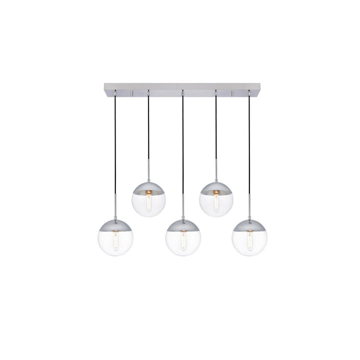 Elegant Eclipse LD6083C Pendant Light - Chrome And Clear