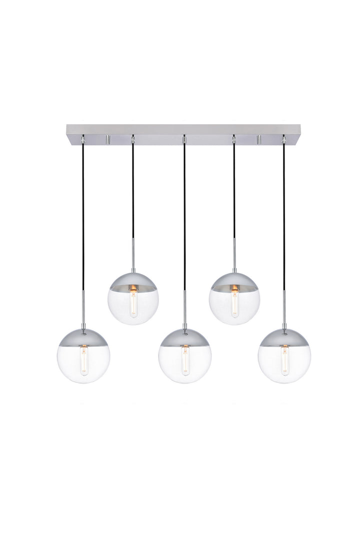 Elegant Eclipse LD6083C Pendant Light - Chrome And Clear