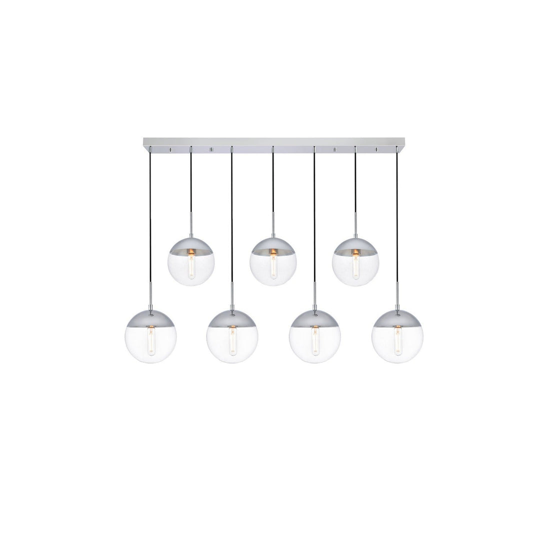 Elegant Eclipse LD6089C Pendant Light - Chrome And Clear