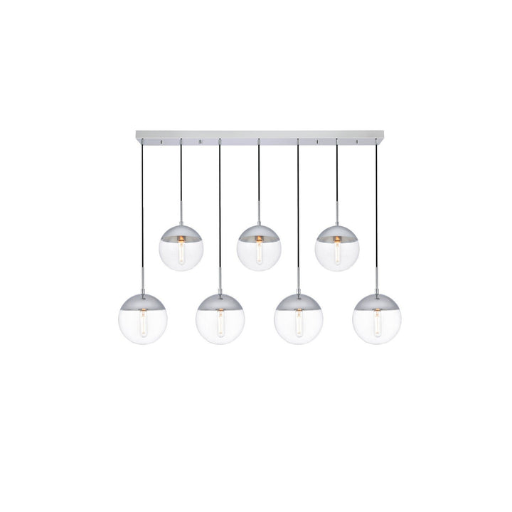 Elegant Eclipse LD6089C Pendant Light - Chrome And Clear