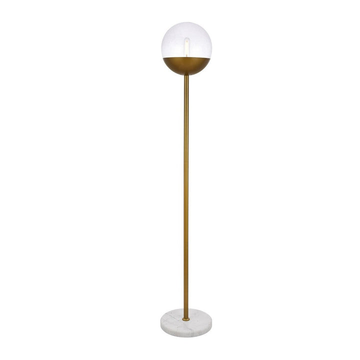 Elegant Lighting LD6151BR  Eclipse Lamp Brass And Clear