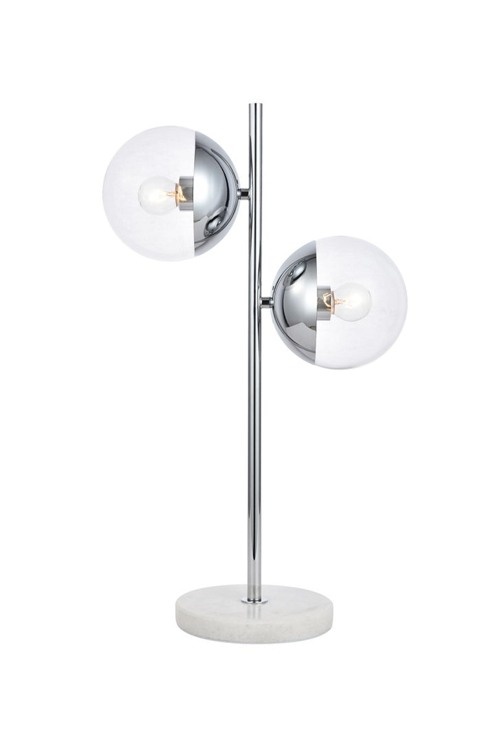 Elegant Lighting LD6155C  Eclipse Lamp Chrome And Clear