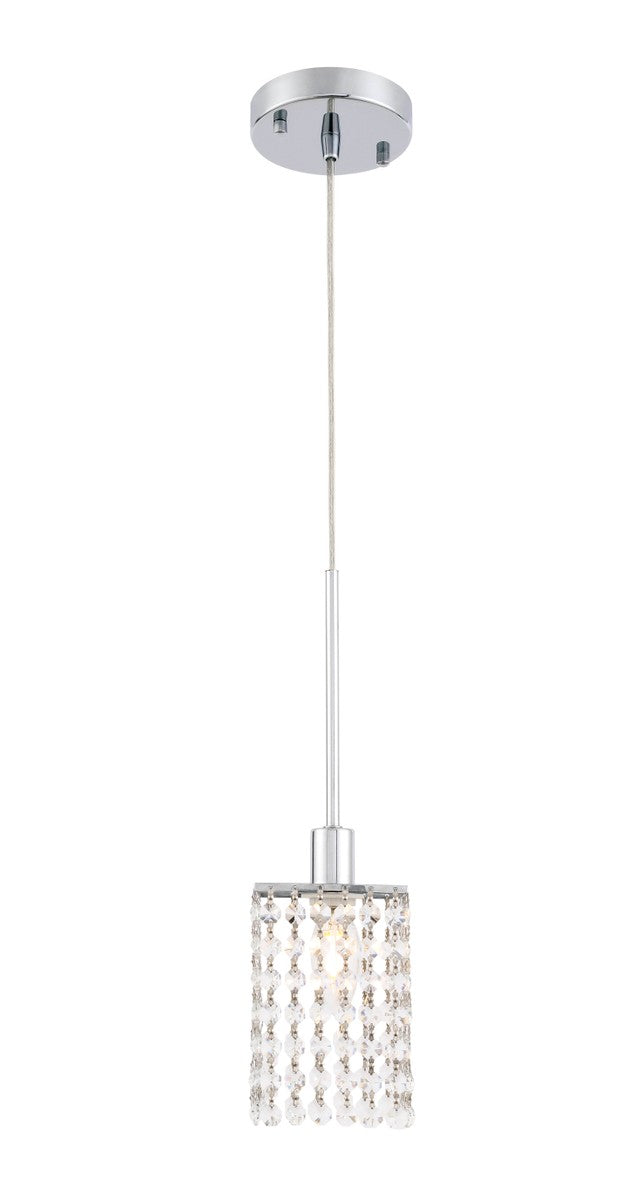 Elegant Taylor LD7500C Pendant Light - Chrome And Clear