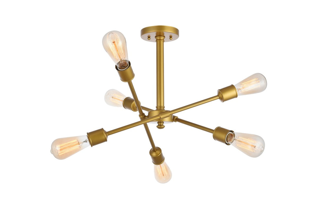 Elegant Axel LD8003D17BR Ceiling Light - Brass