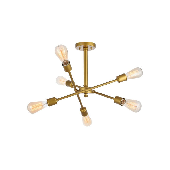 Elegant Axel LD8003D17BR Ceiling Light - Brass