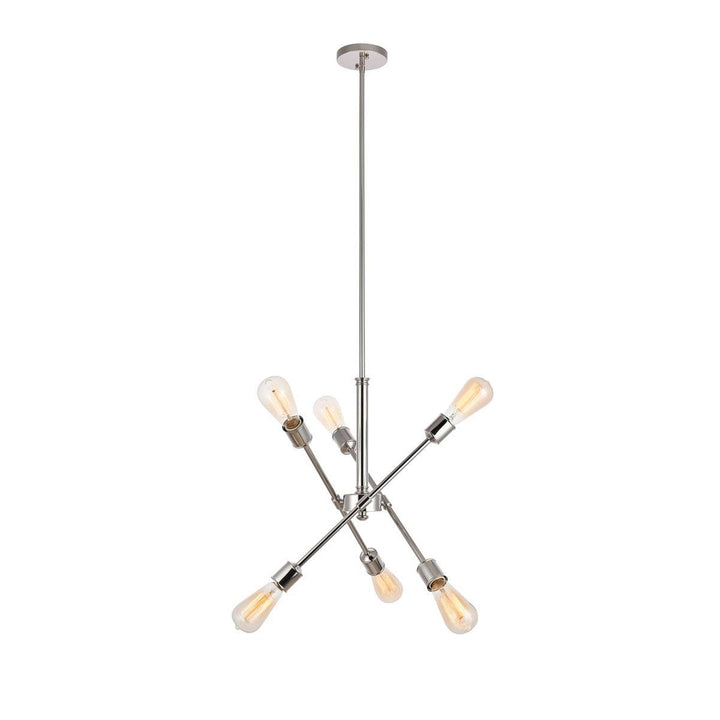 Elegant Axel LD8016D18PN Chandelier Light - Polished Nickel