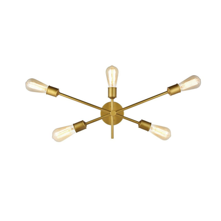 Elegant Axel LD8022W24BR Wall Sconce Light - Brass