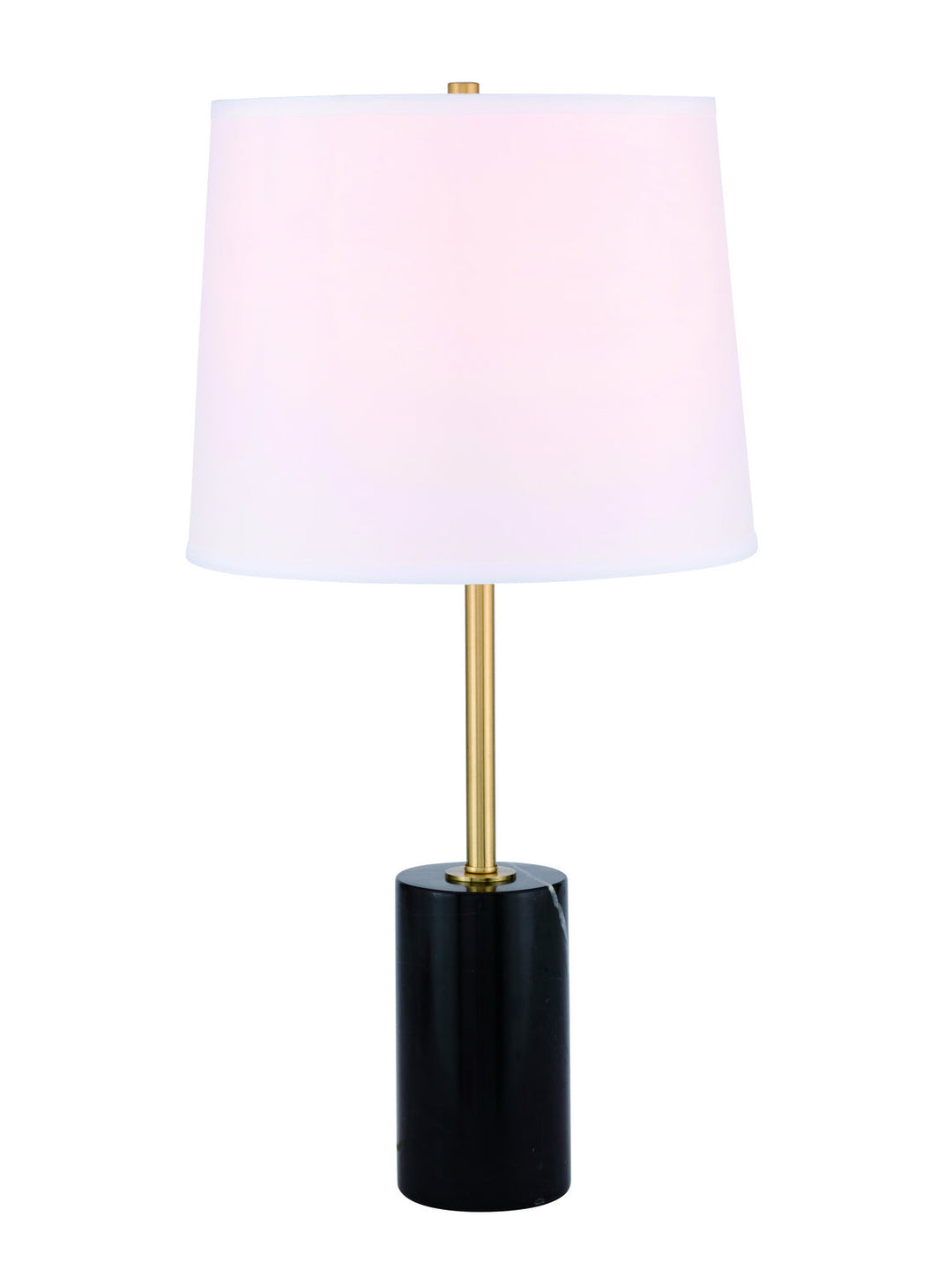 Elegant Lighting TL3038BR  Laurent Lamp Brushed Brass And Black