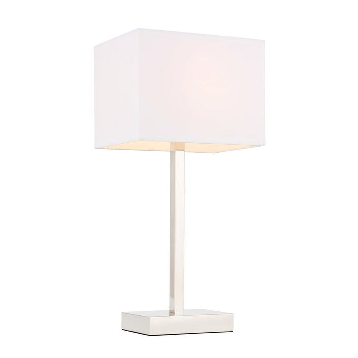 Elegant Lighting TL3042PN Katherina One Light Table Lamp Lamp Polished Nickel