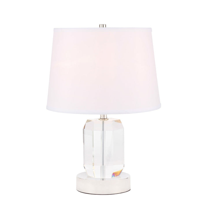 Elegant Lighting TL3047PN Wendolyn One Light Table Lamp Lamp Polished Nickel