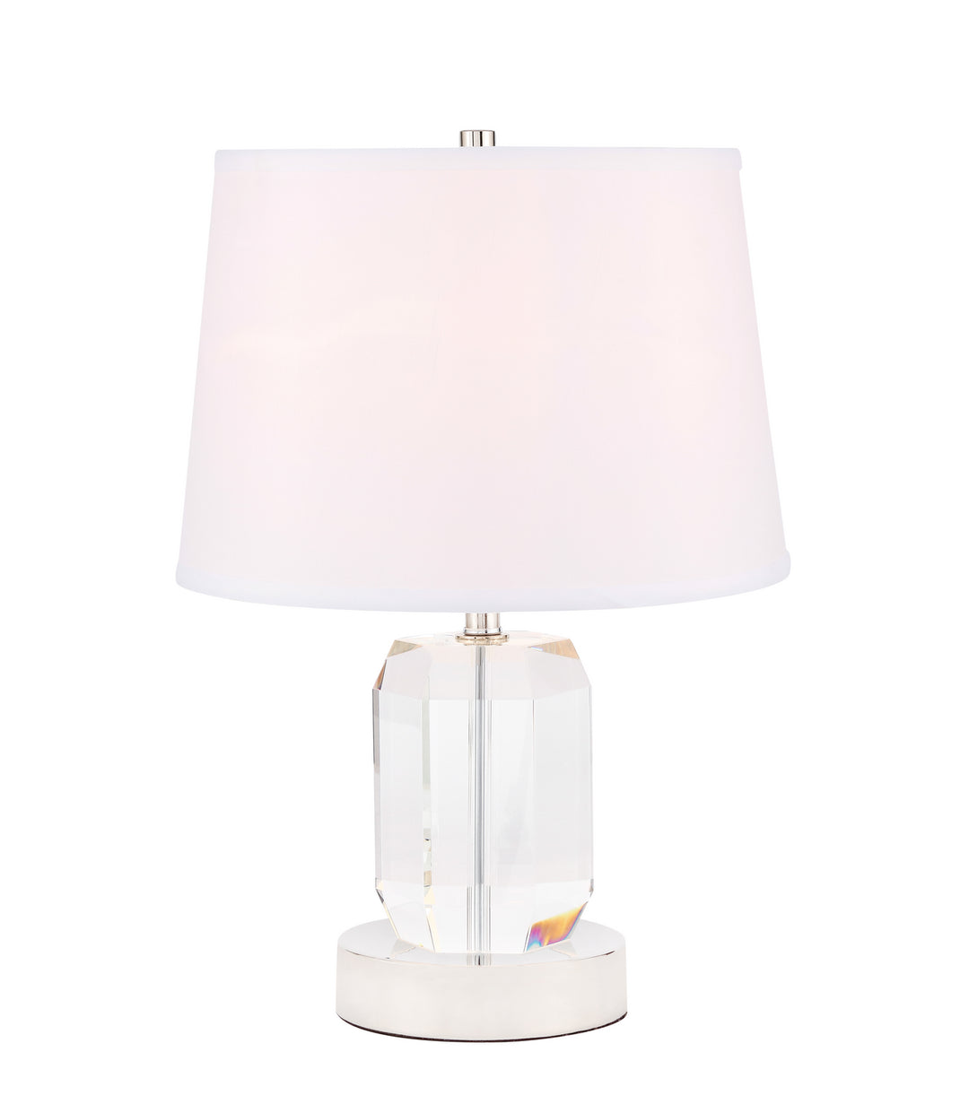 Elegant Lighting TL3047PN Wendolyn One Light Table Lamp Lamp Polished Nickel