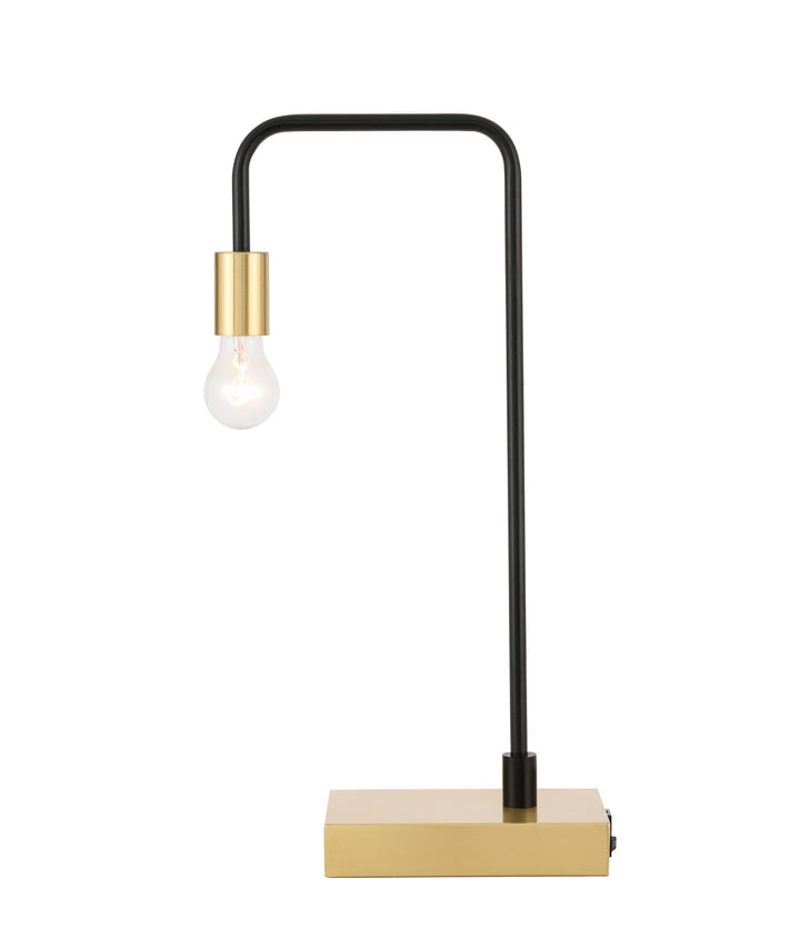 Elegant Lighting TL3048BK  Marceline Lamp Black