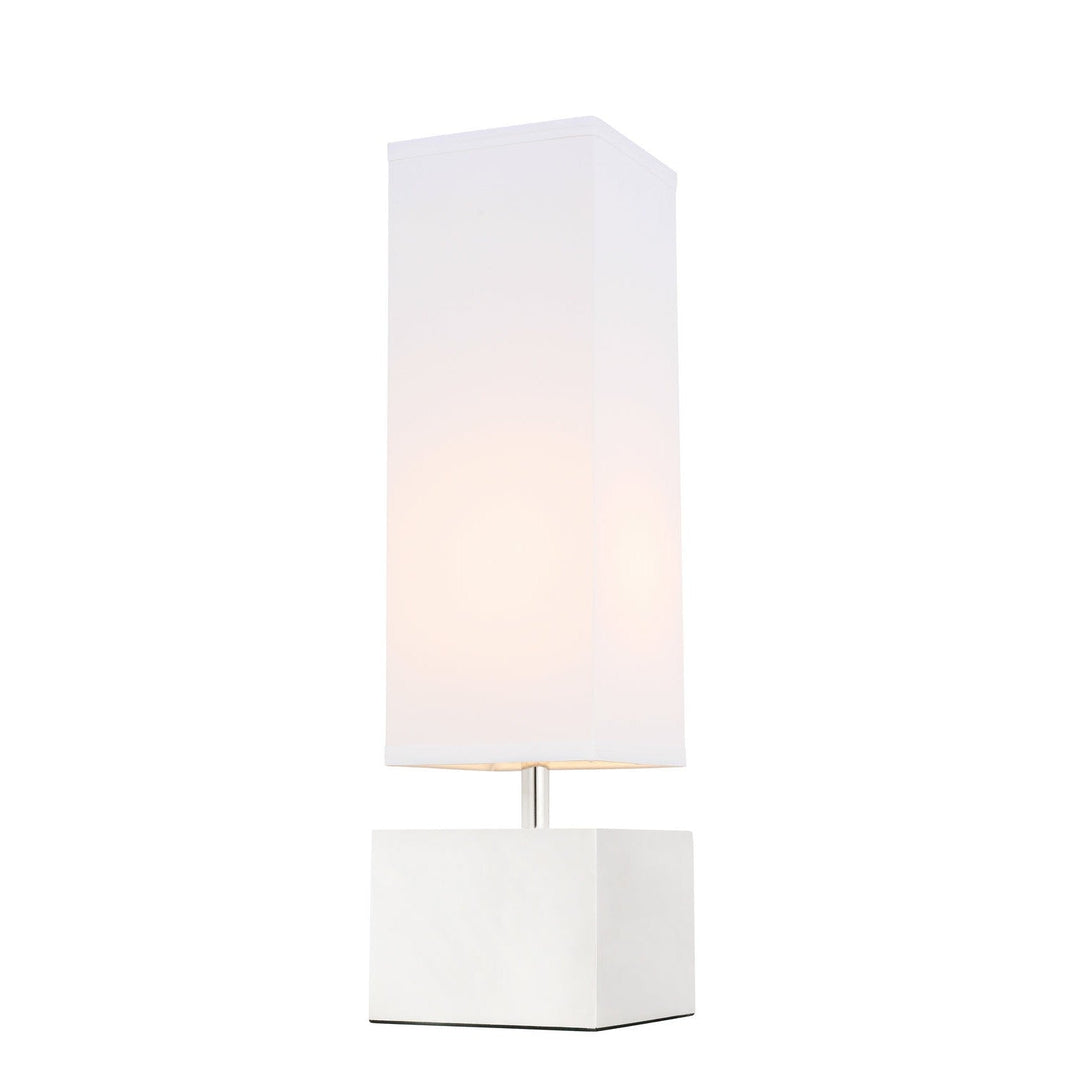 Elegant Lighting TL3049PN Niki One Light Table Lamp Lamp Polished Nickel