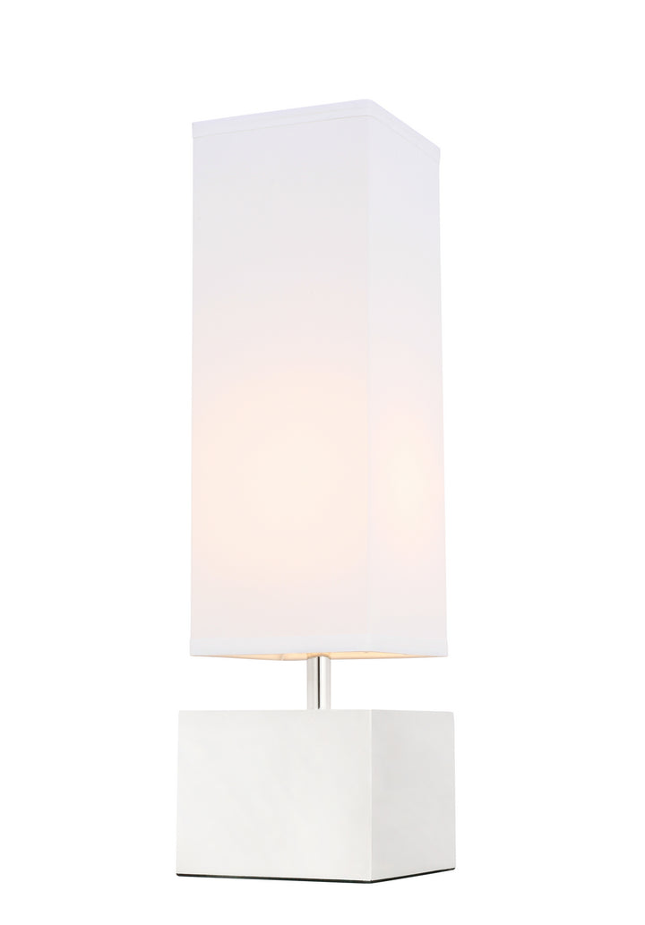 Elegant Lighting TL3049PN Niki One Light Table Lamp Lamp Polished Nickel