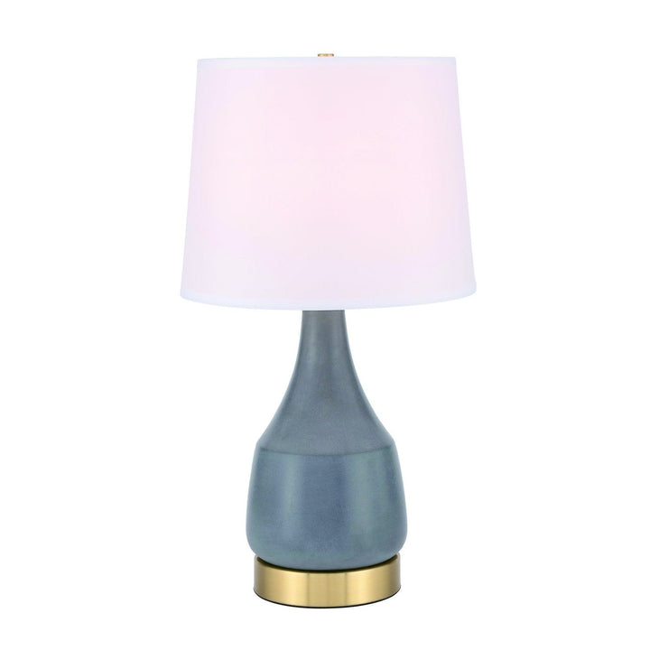 Elegant Lighting TL3052GR Reverie One Light Table Lamp Lamp Brass