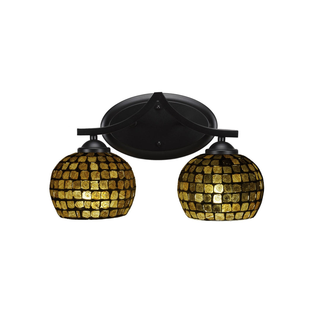 Toltec Zilo 552-mb-402 Bath Vanity Light 14 in. wide - Matte Black