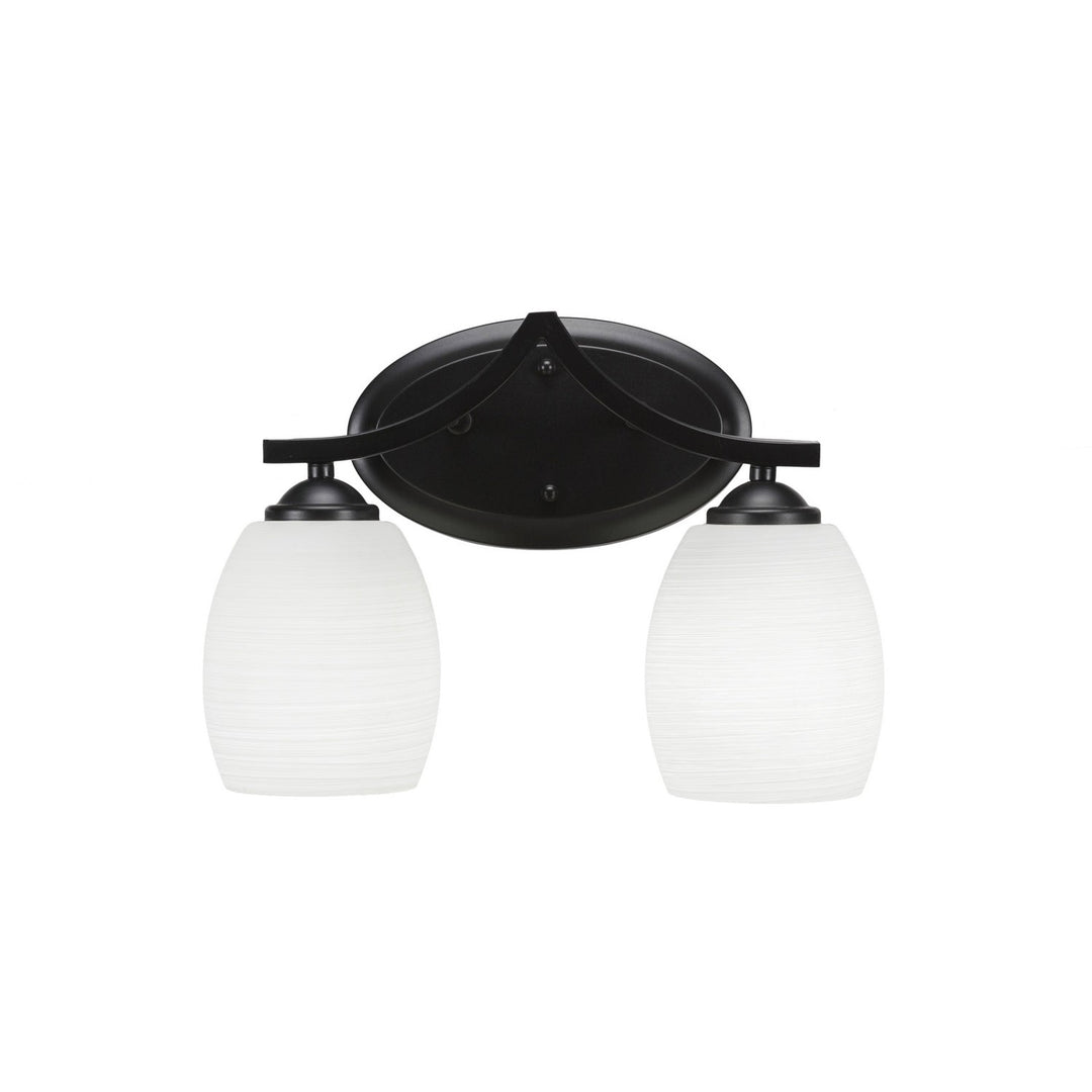 Toltec Zilo 552-mb-615 Bath Vanity Light 13 in. wide - Matte Black