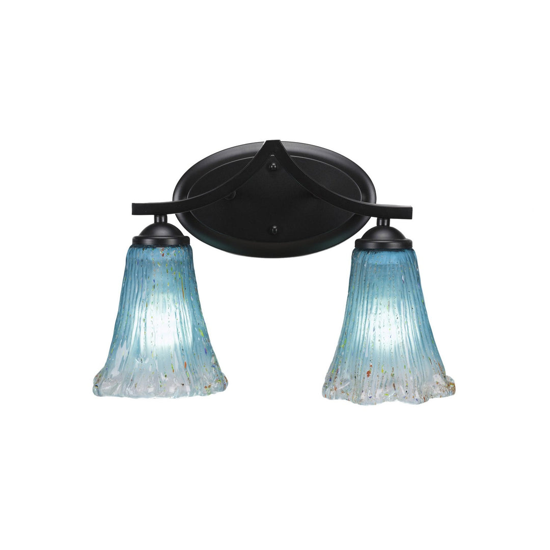 Toltec Zilo 552-mb-725 Bath Vanity Light 14 in. wide - Matte Black