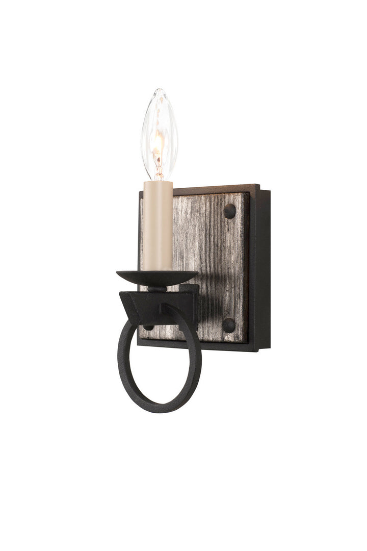 Kalco Laramie 509231BI Wall Sconce Light - Black Iron