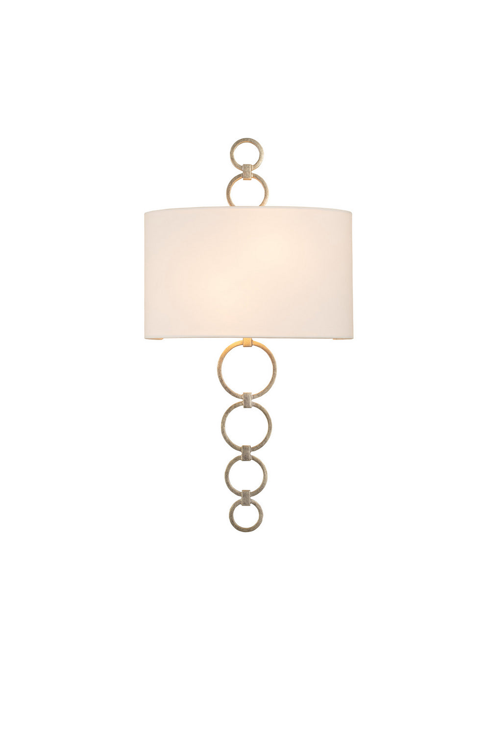 Kalco Carlyle 510620CSL Wall Sconce Light - Champagne Silver Leaf