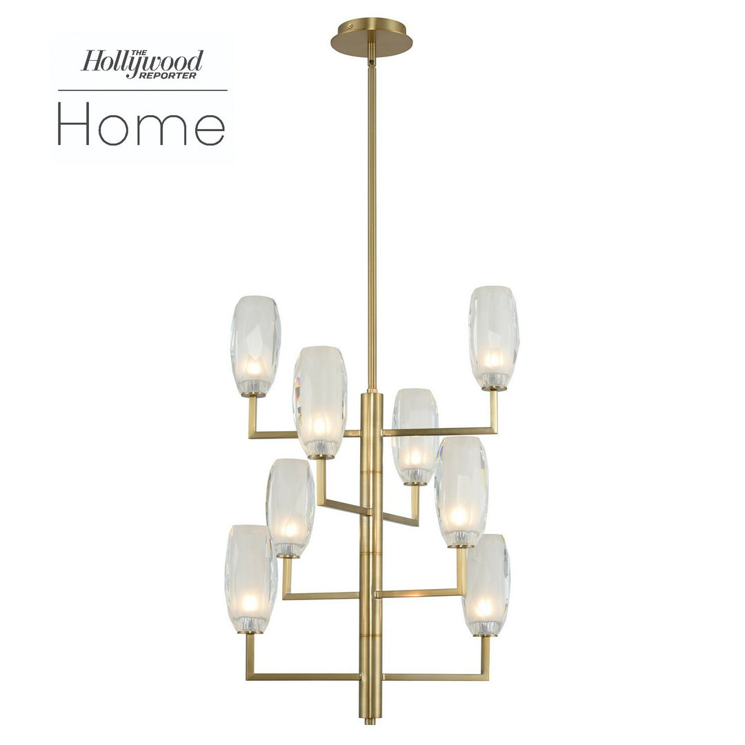 Kalco June 511550WB Chandelier Light - Winter Brass