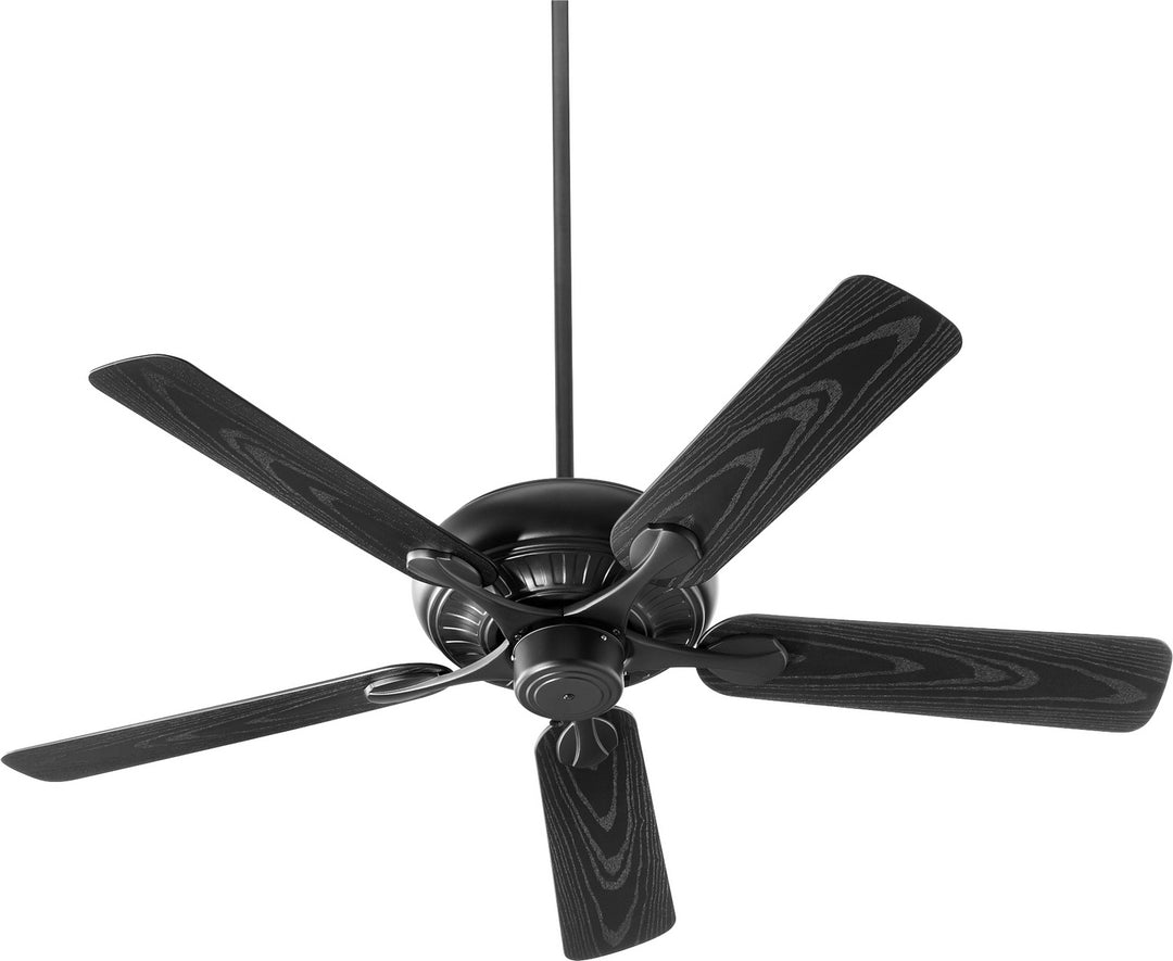 Quorum Pinnacle Patio 191525-69 Ceiling Fan - Textured Black, Matte Black