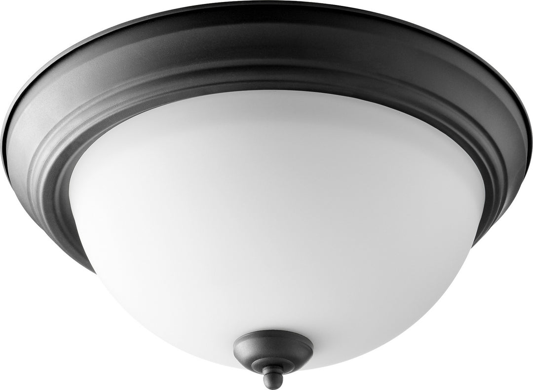 Quorum 3063 Ceiling Mounts 3063-15-69 Ceiling Light - Textured Black W/ Satin Opal