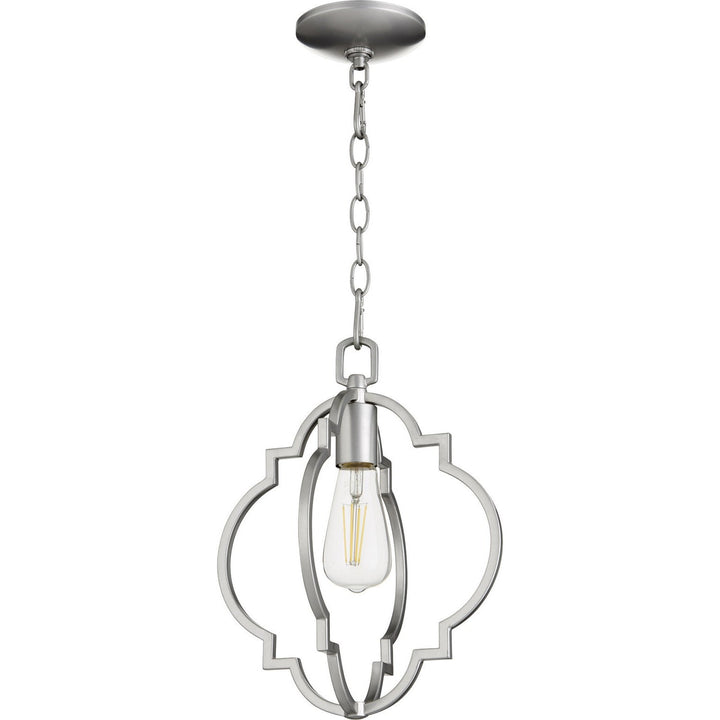 Quorum Dublin 3842-64 Pendant Light - Classic Nickel,  Satin Nickel/Walnut/