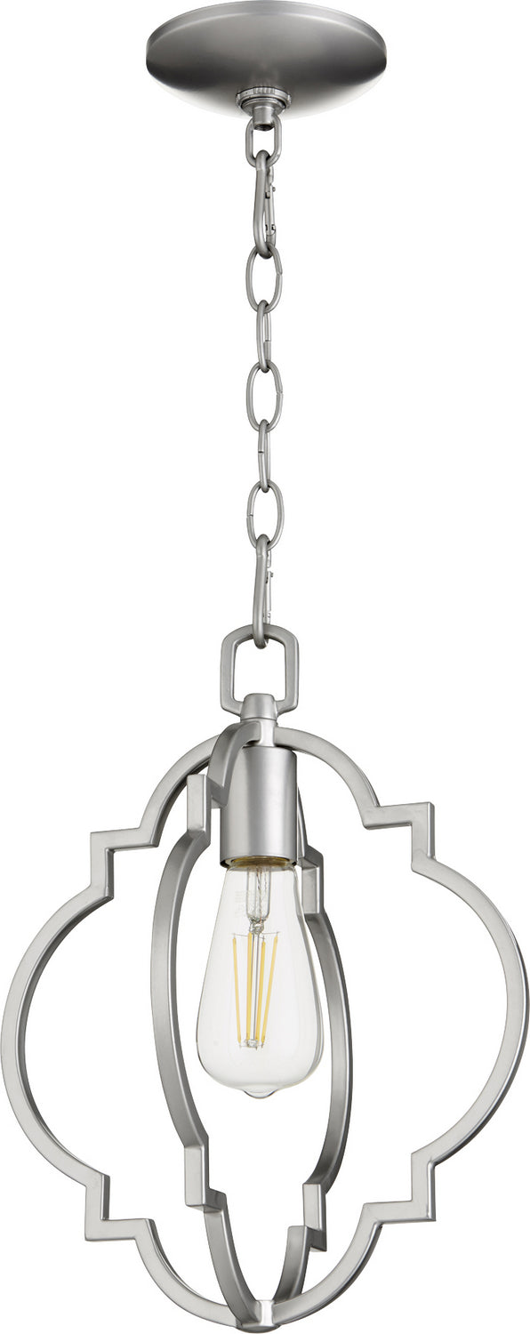 Quorum Dublin 3842-64 Pendant Light - Classic Nickel,  Satin Nickel/Walnut/