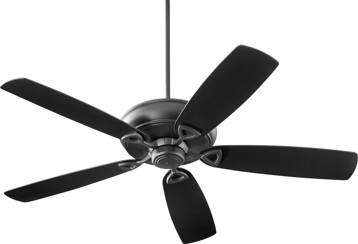 Quorum Alto 40625-69 Ceiling Fan 62 in. - Textured Black, Matte Black/Walnut