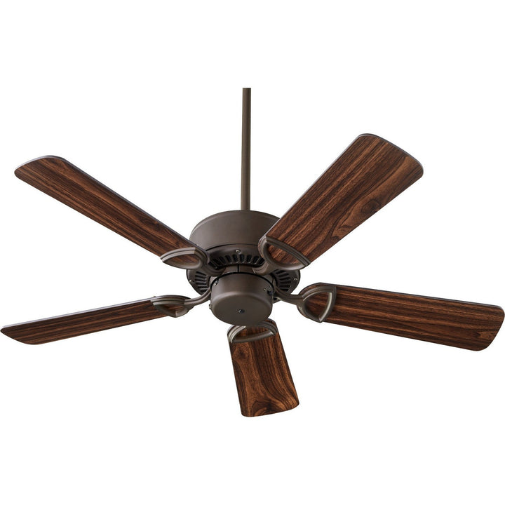 Quorum Estate 43425-86 Ceiling Fan 42 in. - Oiled Bronze, Oiled Bronze/Walnut