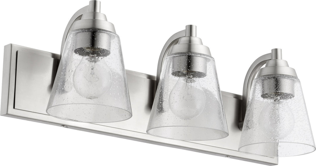Quorum 518 Vanities 518-3-65 Bath Vanity Light 22 in. wide - Satin Nickel